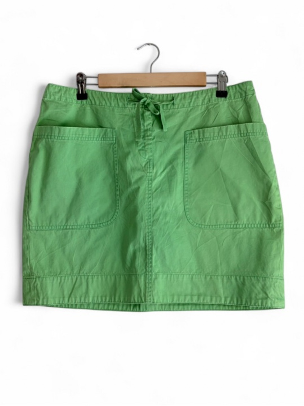 Tommy Hilfiger Green 100% Cotton Mini Skirt Size 14